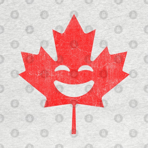 Hoorah for Canada Happy Vintage Canada T Design by Vector Deluxe